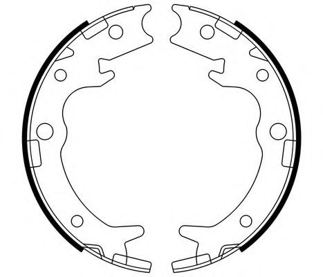E.T.F. 090713 Ремкомплект барабанных колодок для HONDA ODYSSEY