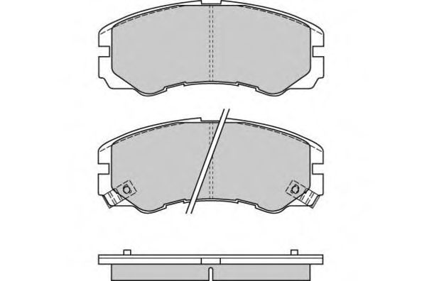 E.T.F. 120580 Тормозные колодки для ISUZU