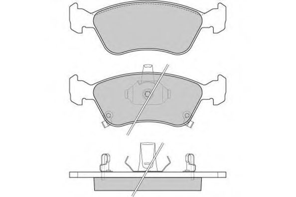 E.T.F. 120814 Тормозные колодки E. T. F. для TOYOTA