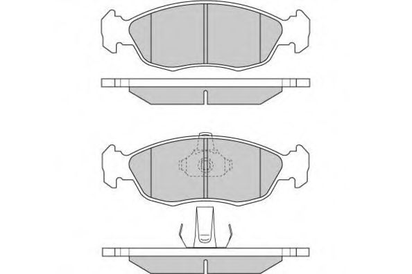 E.T.F. 120853 Тормозные колодки E. T. F. для PEUGEOT