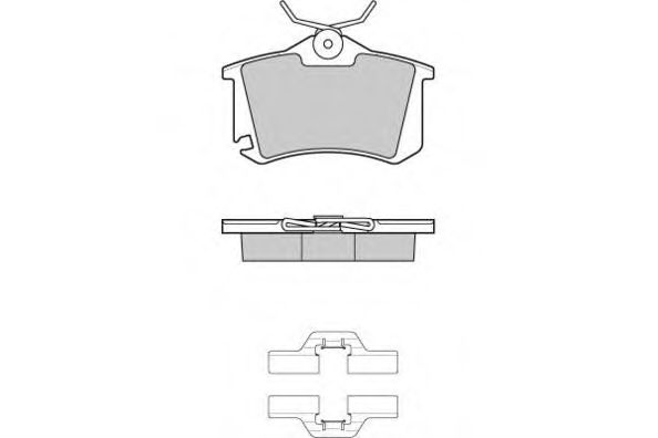 E.T.F. 121175 Тормозные колодки для SEAT ALTEA