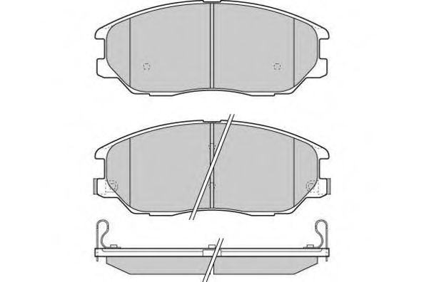 E.T.F. 121281 Тормозные колодки E. T. F. для KIA