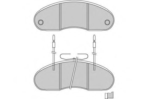 E.T.F. 125242 Тормозные колодки для RENAULT TRUCKS MESSENGER