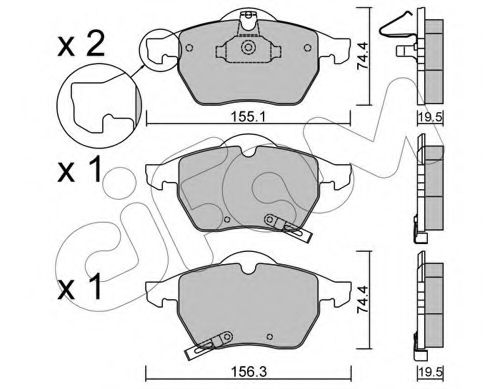 CIFAM 8221181 Тормозные колодки CIFAM 