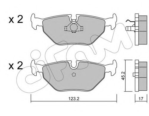 CIFAM 8221800 Тормозные колодки CIFAM 