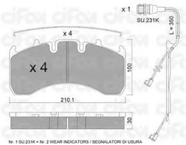 CIFAM 8226501K Тормозные колодки CIFAM для RENAULT TRUCKS