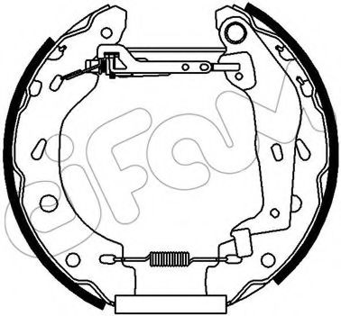 CIFAM 151438 Ремкомплект барабанных колодок для SMART FORTWO