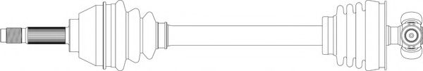 GENERAL RICAMBI FI3198 Приводной вал для FIAT UNO (146A/E) 70 S 1.4 GENERAL RICAMBI FI3198 Приводной вал для FIAT UNO (146A/E) 70 S 1.4