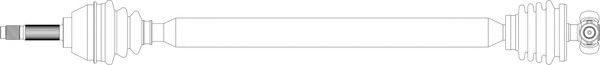 GENERAL RICAMBI FI3199 Приводной вал для FIAT UNO (146A/E) 70 S 1.4 GENERAL RICAMBI FI3199 Приводной вал для FIAT UNO (146A/E) 70 S 1.4