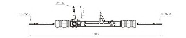 GENERAL RICAMBI FI4101 Рулевая рейка для FIAT