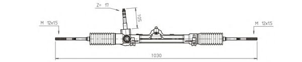GENERAL RICAMBI FI4112 Рулевая рейка для FIAT