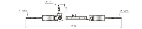 GENERAL RICAMBI FI4113 Рулевая рейка для FIAT