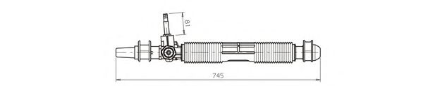 GENERAL RICAMBI OP4036 Рулевая рейка для OPEL