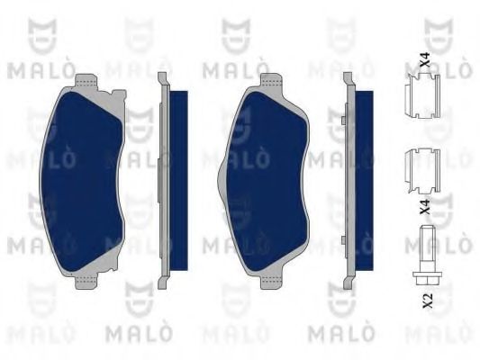 MALÒ 1050042 Тормозные колодки MALÒ для OPEL