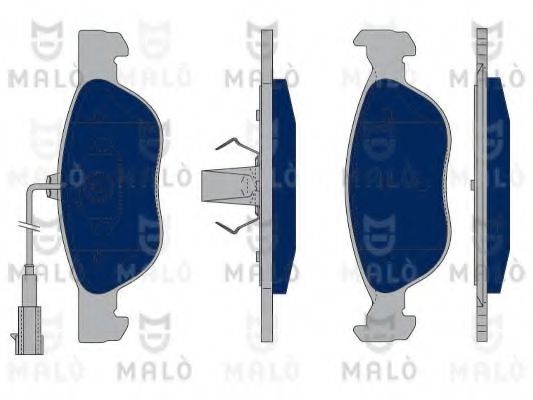 MALÒ 1050075 Тормозные колодки MALÒ для FIAT