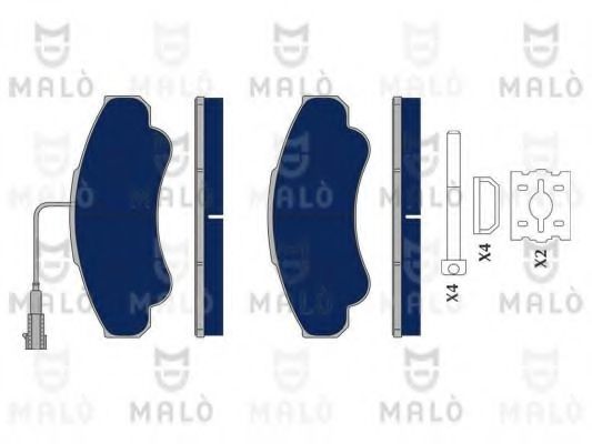 MALÒ 1050124 Тормозные колодки MALÒ для FIAT