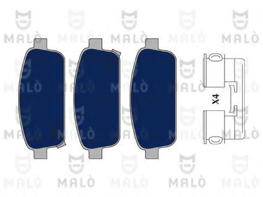 MALÒ 1050145 Тормозные колодки MALÒ для CHEVROLET