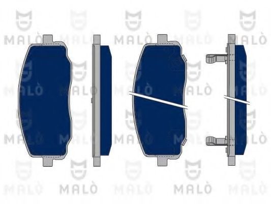 MALÒ 1050188 Тормозные колодки MALÒ для KIA