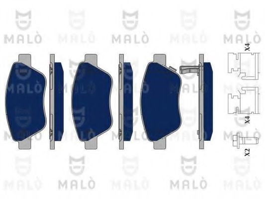 MALÒ 1050228 Тормозные колодки MALÒ для OPEL