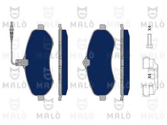 MALÒ 1050242 Тормозные колодки MALÒ для FIAT