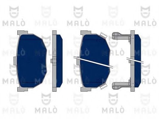 MALÒ 1050370 Тормозные колодки MALÒ 