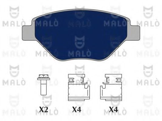 MALÒ 1050677 Тормозные колодки MALÒ для RENAULT