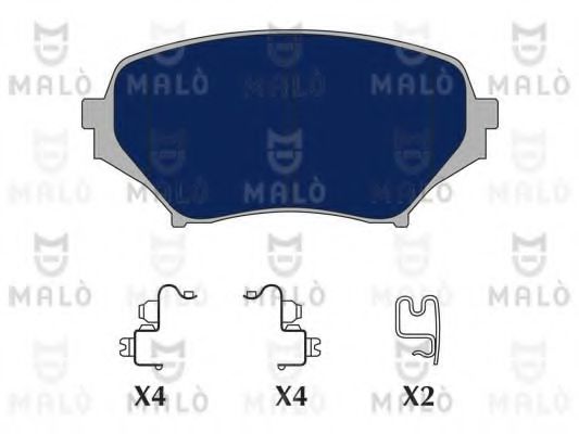 MALÒ 1050938 Тормозные колодки MALÒ для MAZDA
