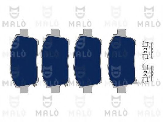 MALÒ 1051017 Тормозные колодки MALÒ для TOYOTA
