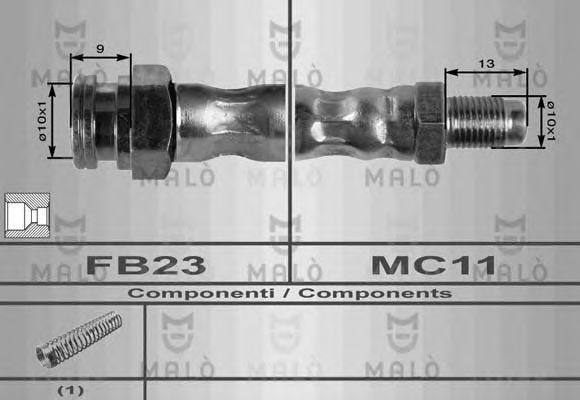 8532 MALÒ Тормозной шланг 8532 MALÒ Тормозной шланг