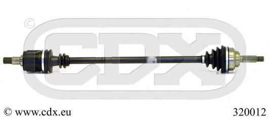 CDX 320012 Сальник полуоси для SKODA