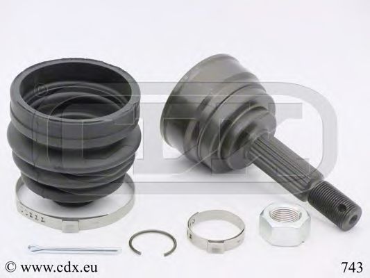 743 CDX Шарнирный комплект, приводной вал 743 CDX Шарнирный комплект, приводной вал