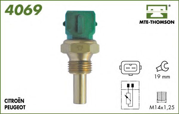 MTE-THOMSON 4069 Датчик температуры охлаждающей жидкости для ROVER