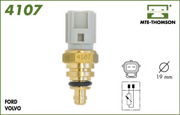 MTE-THOMSON 4107 Датчик температуры охлаждающей жидкости для VOLVO V70 3 (BW)
