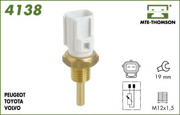 MTE-THOMSON 4138 Датчик температуры охлаждающей жидкости для VOLVO XC90