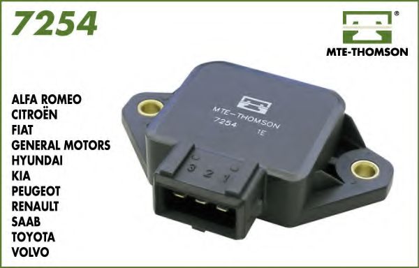 MTE-THOMSON 7254 Датчик положения дроссельной заслонки для VOLVO S90