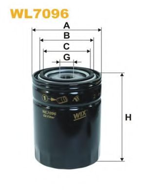 WIX FILTERS WL7096 Масляный фильтр для FORD USA EXPLORER (UN46)