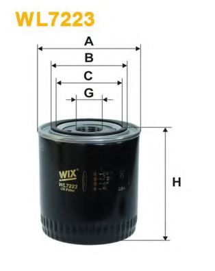 WIX FILTERS WL7223 Масляный фильтр для JAGUAR XJSC