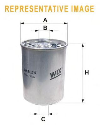 WIX FILTERS WF8018 Топливный фильтр для RENAULT 19 2 (B/C53)