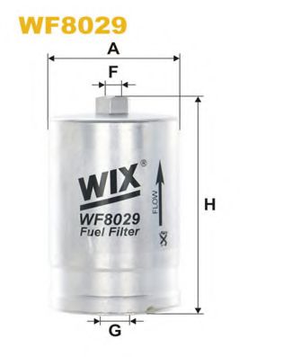 WIX FILTERS WF8029 Топливный фильтр WIX FILTERS для VOLKSWAGEN PASSAT