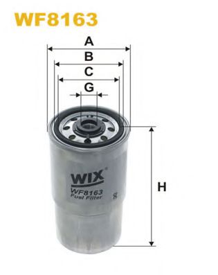 WIX FILTERS WF8163 Топливный фильтр WIX FILTERS 