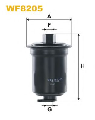 WIX FILTERS WF8205 Топливный фильтр WIX FILTERS для HYUNDAI
