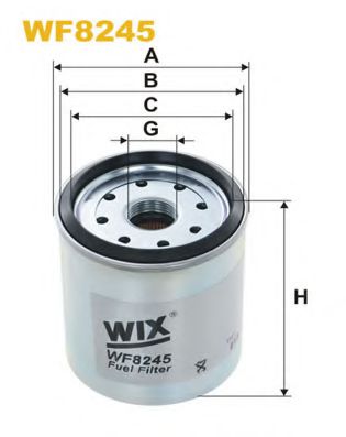 WIX FILTERS WF8245 Топливный фильтр WIX FILTERS 