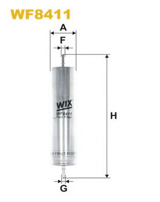 WIX FILTERS WF8411 Топливный фильтр WIX FILTERS для LAND ROVER