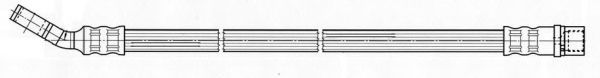 CEF 512332 Тормозной шланг для SAAB