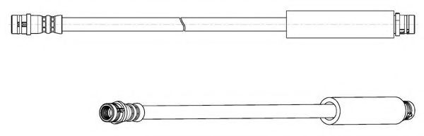 CEF 512823 Тормозной шланг  для MERCEDES-BENZ VANEO (Мерседес Ванео)