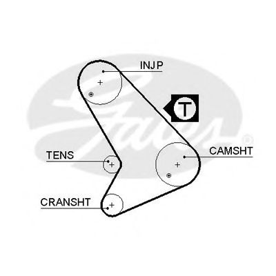 GATES 5502XS Ремень ГРМ GATES 5502XS Ремень ГРМ