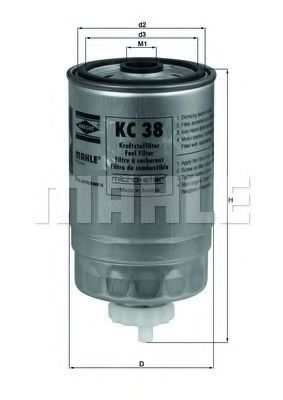 KNECHT KC38 Топливный фильтр KNECHT 