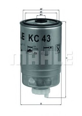 KNECHT KC43 Топливный фильтр KNECHT 