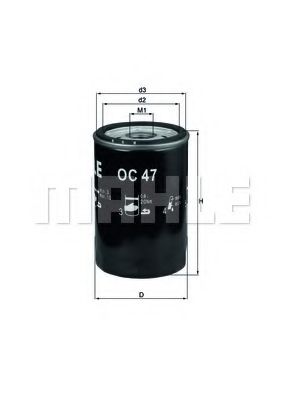 KNECHT OC47 Масляный фильтр для AUDI 100 Avant (4A, C4)