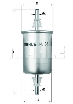 KNECHT KL83 Топливный фильтр для CHERY J11